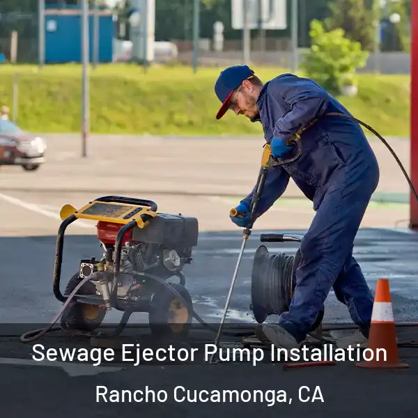  Sewage Ejector Pump Installation Rancho Cucamonga, CA